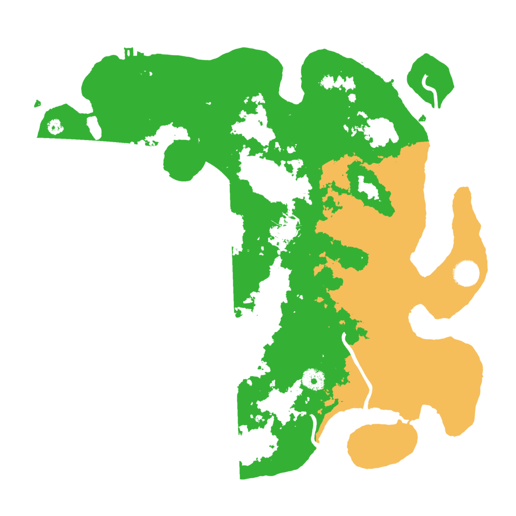 Biome Rust Map: Procedural Map, Size: 3500, Seed: 70991073