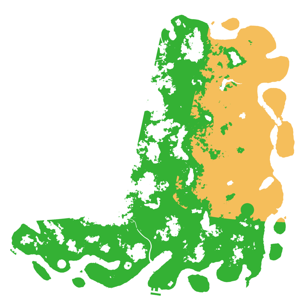 Biome Rust Map: Procedural Map, Size: 6000, Seed: 6903846