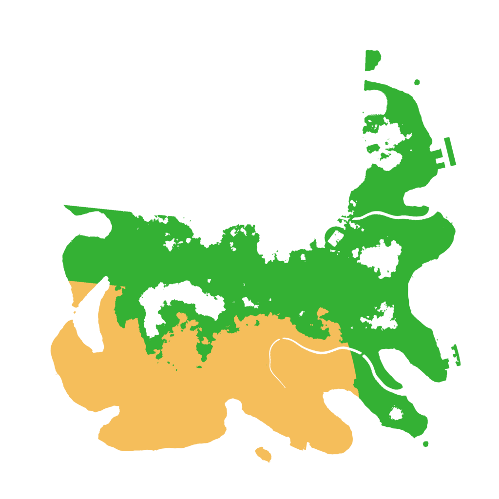 Biome Rust Map: Procedural Map, Size: 3500, Seed: 87543957