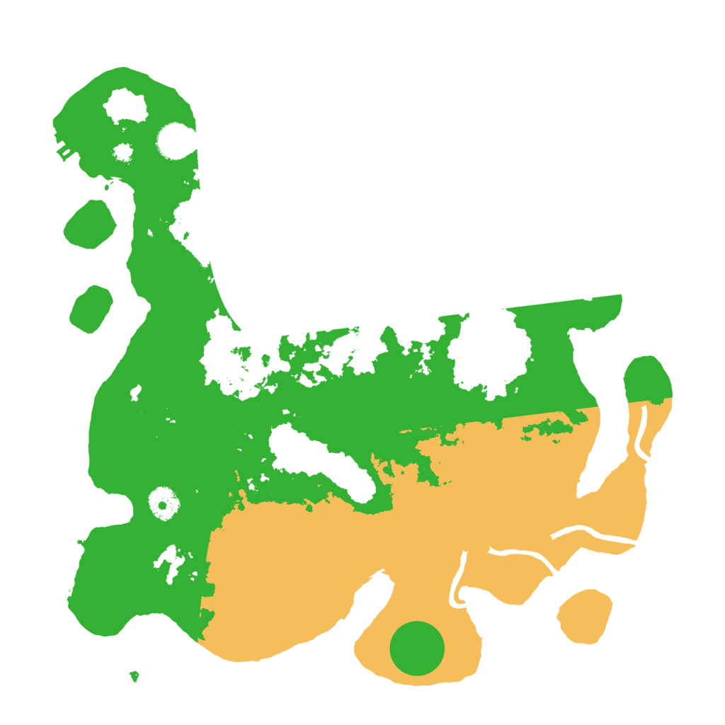 Biome Rust Map: Procedural Map, Size: 3500, Seed: 77227123