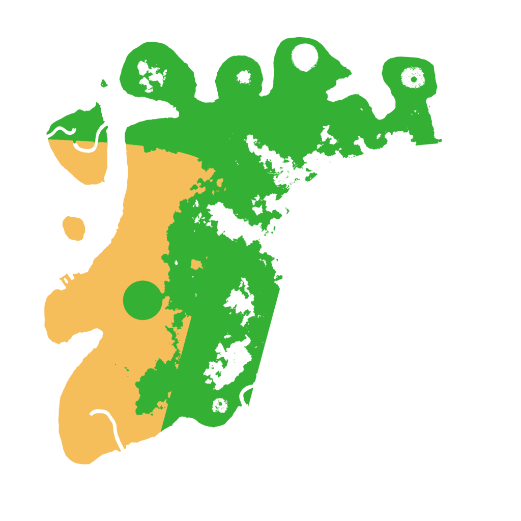 Biome Rust Map: Procedural Map, Size: 3500, Seed: 77478789