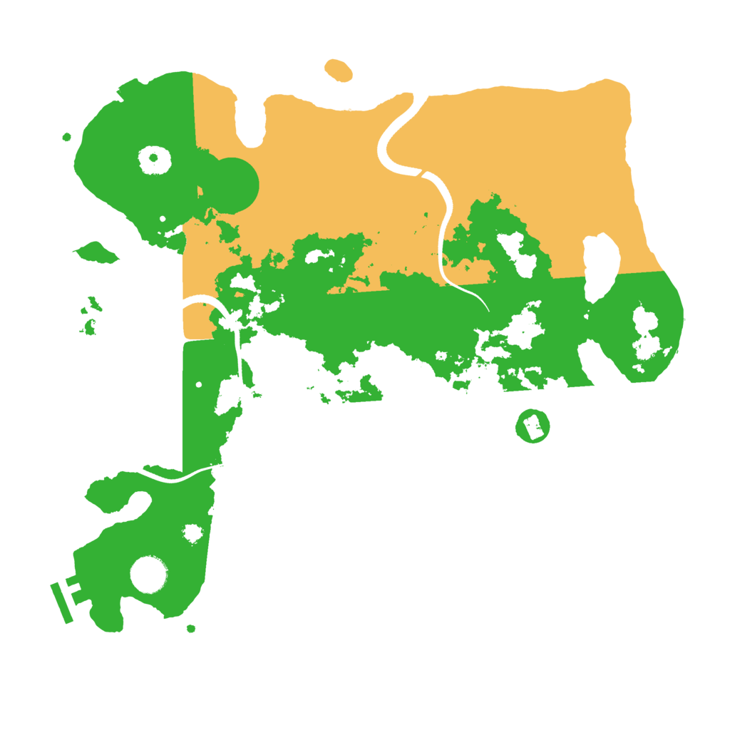 Biome Rust Map: Procedural Map, Size: 3500, Seed: 35433754