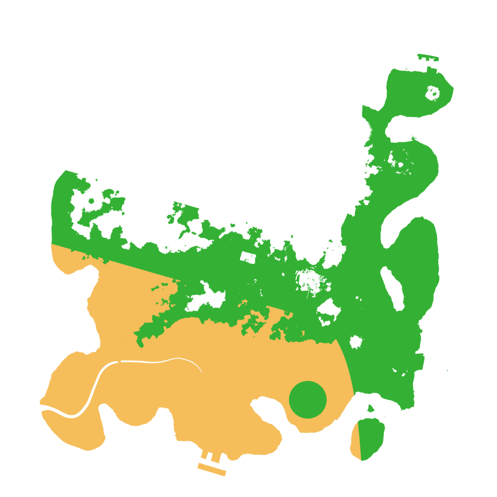 Biome Rust Map: Procedural Map, Size: 3500, Seed: 54665371