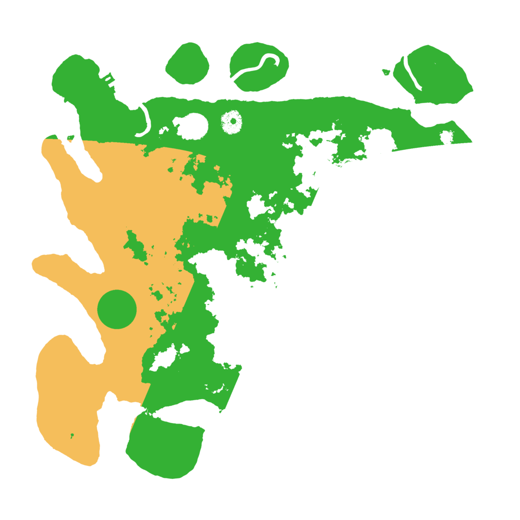 Biome Rust Map: Procedural Map, Size: 3500, Seed: 43244