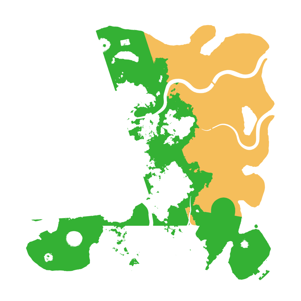 Biome Rust Map: Procedural Map, Size: 3500, Seed: 60137943
