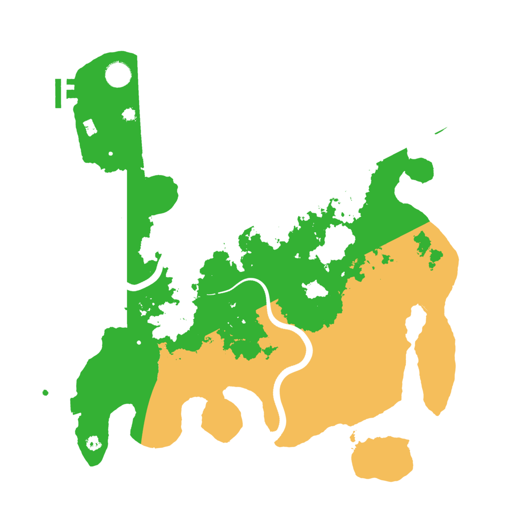Biome Rust Map: Procedural Map, Size: 3500, Seed: 23140839