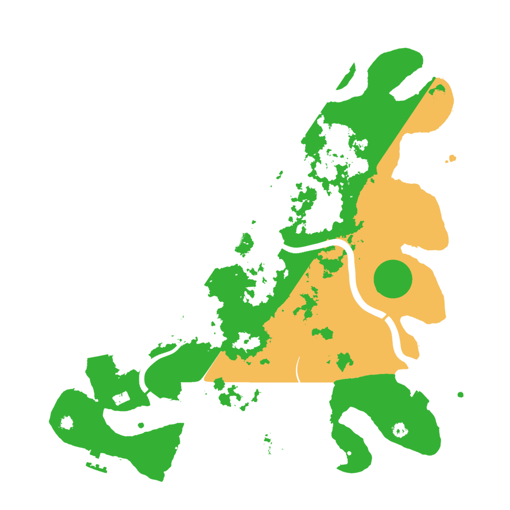 Biome Rust Map: Procedural Map, Size: 3500, Seed: 29791939