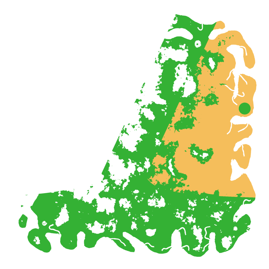 Biome Rust Map: Procedural Map, Size: 6000, Seed: 69420233