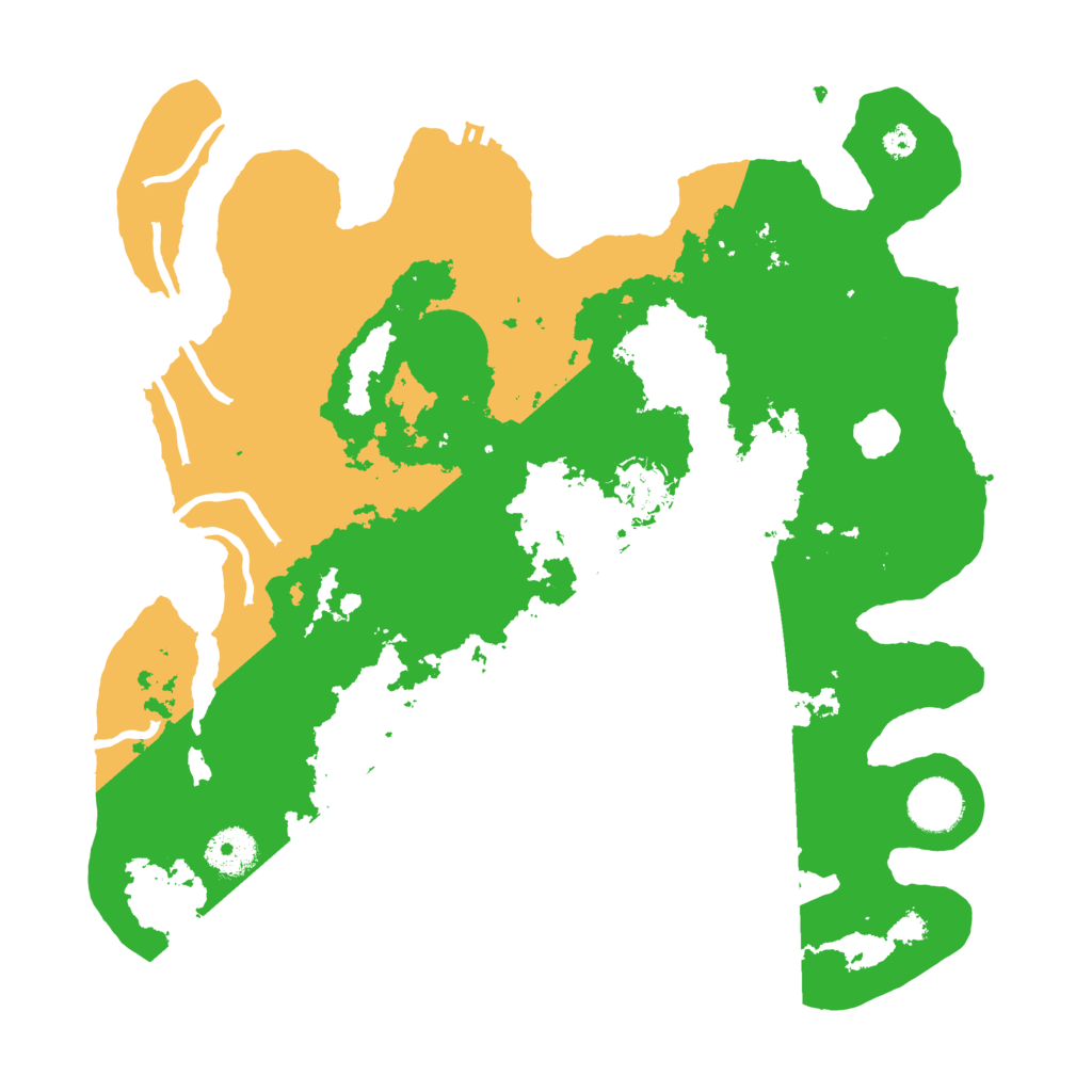 Biome Rust Map: Procedural Map, Size: 3500, Seed: 53446801