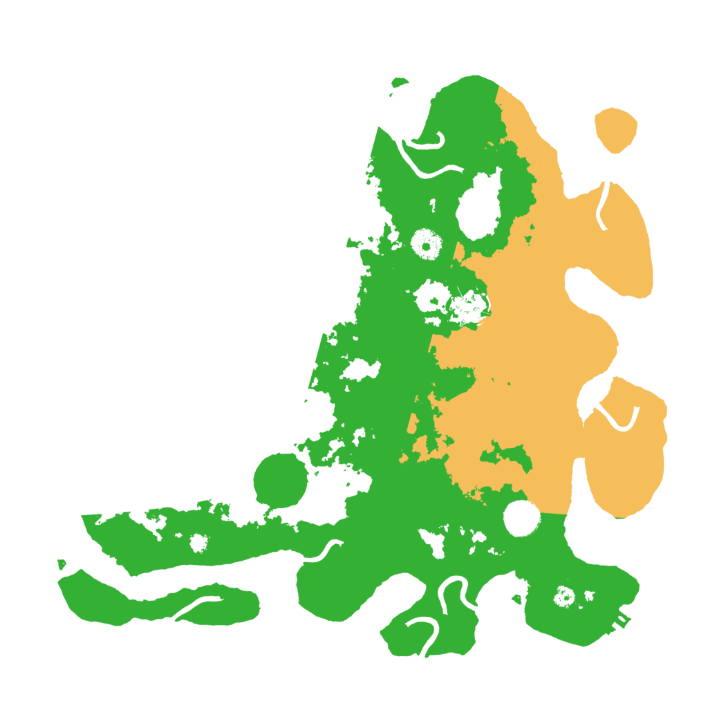 Biome Rust Map: Procedural Map, Size: 3500, Seed: 36494124