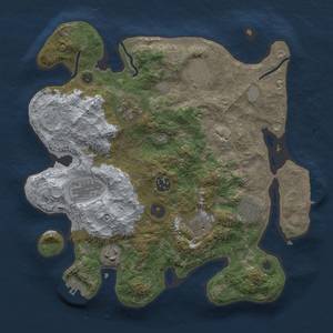 Thumbnail Rust Map: Procedural Map, Size: 3294, Seed: 18122937, 16 Monuments