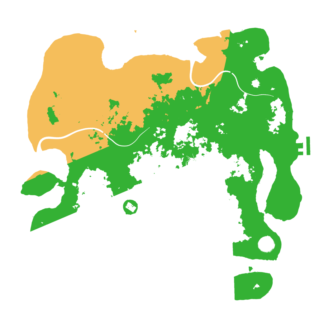 Biome Rust Map: Procedural Map, Size: 3500, Seed: 1258169979