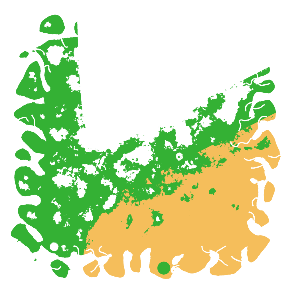 Biome Rust Map: Procedural Map, Size: 6000, Seed: 2497