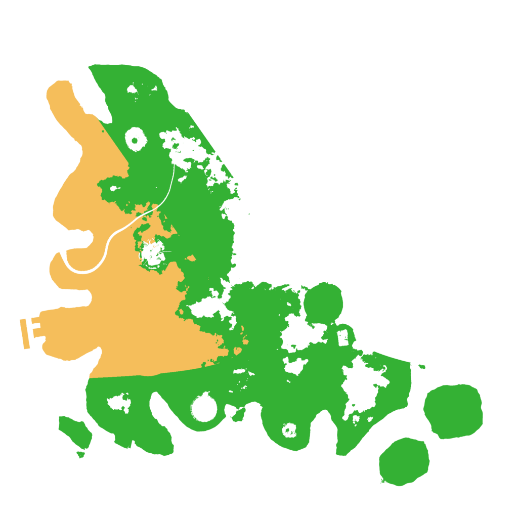 Biome Rust Map: Procedural Map, Size: 3500, Seed: 18016495