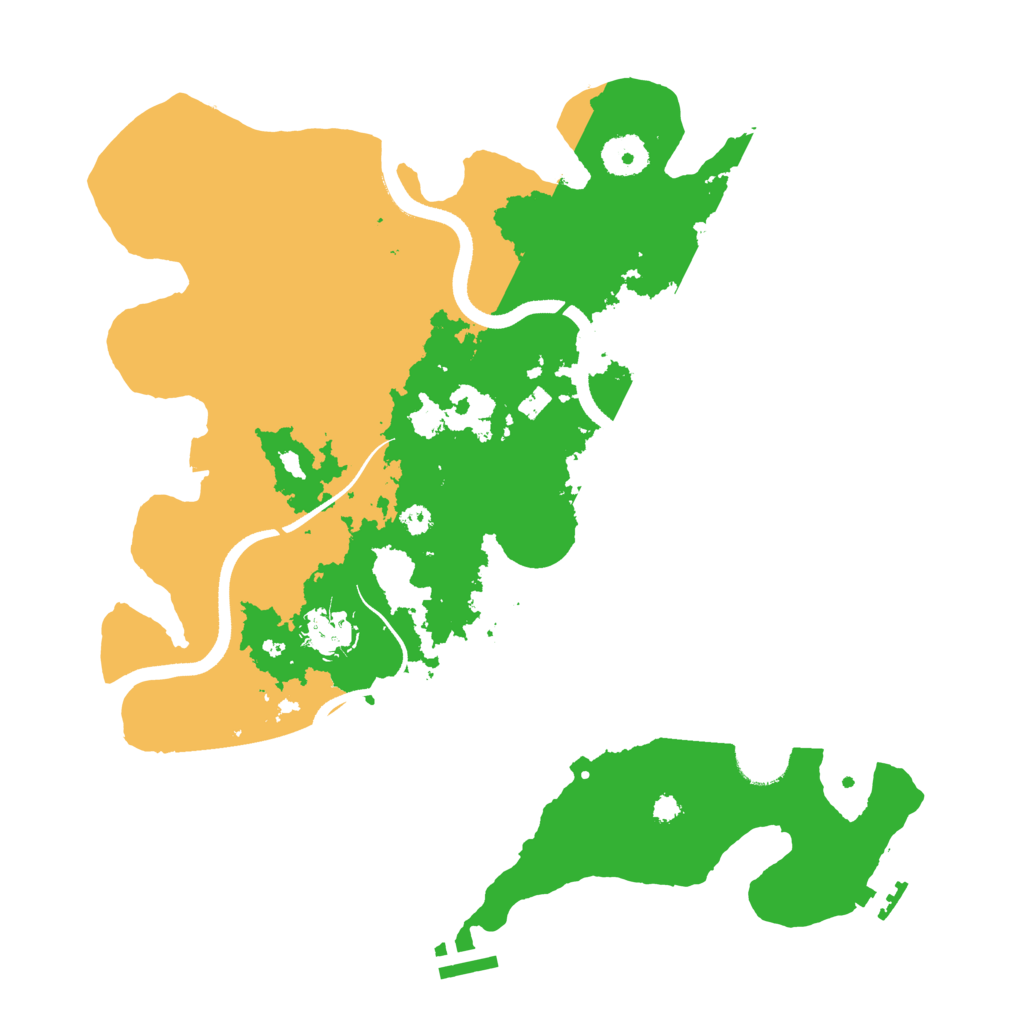 Biome Rust Map: Procedural Map, Size: 3500, Seed: 4502188