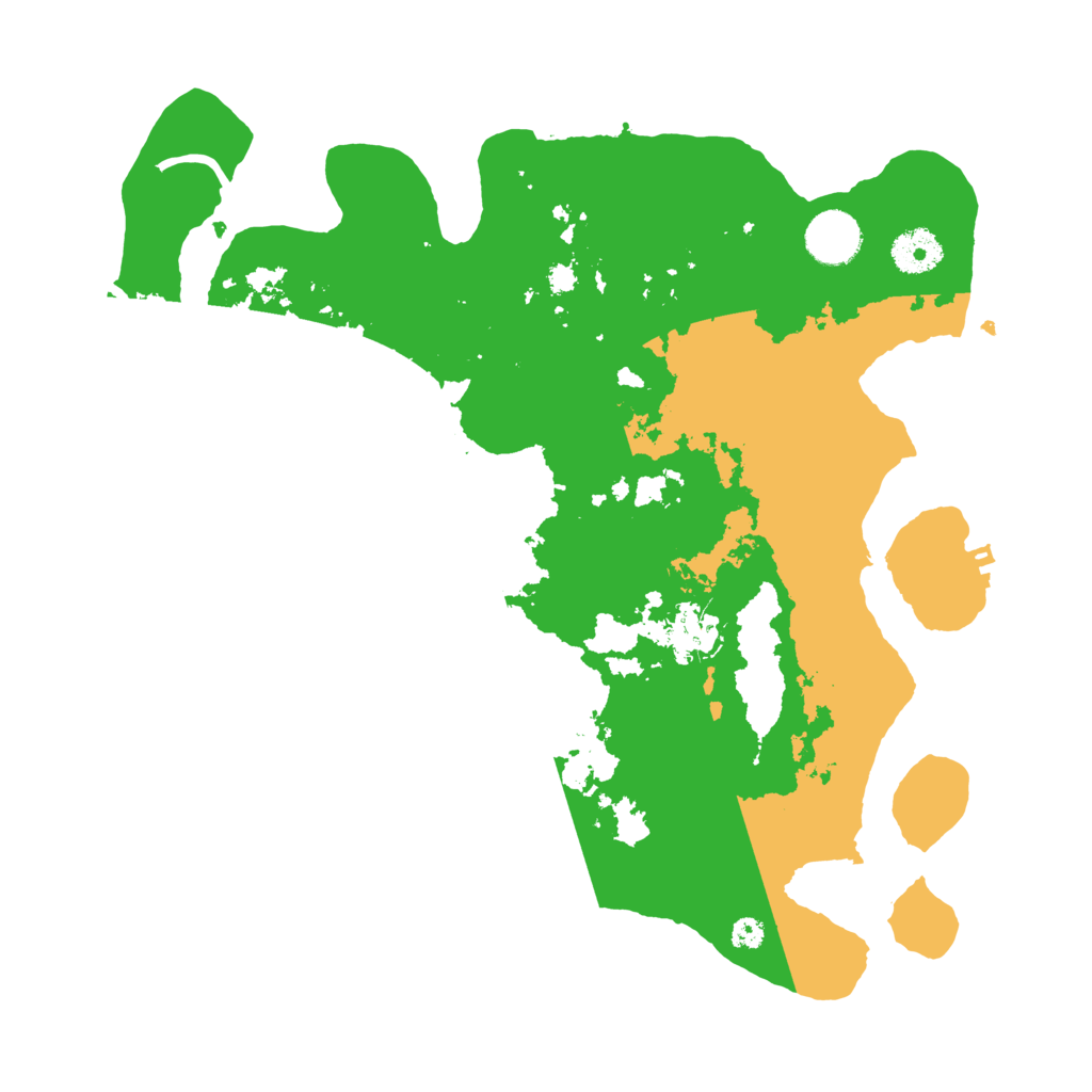 Biome Rust Map: Procedural Map, Size: 3500, Seed: 34705171