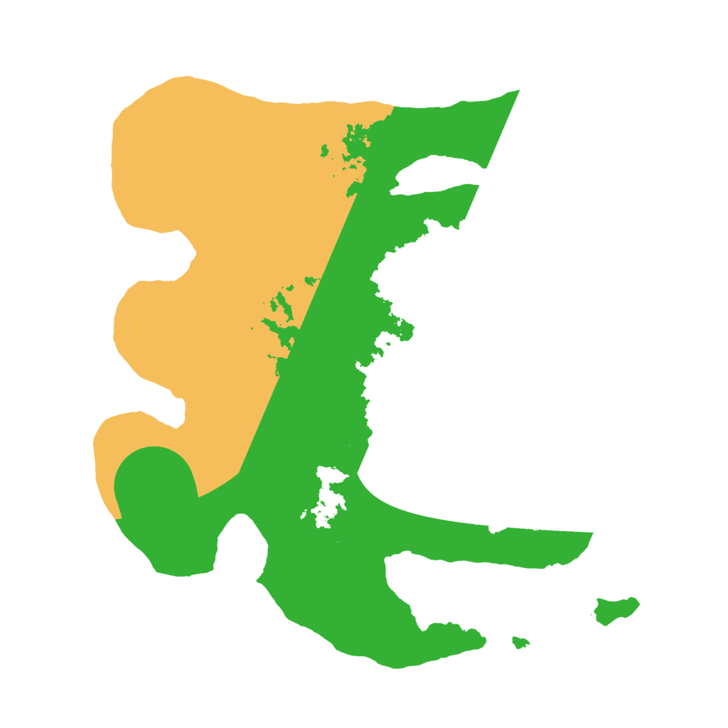 Biome Rust Map: Barren, Size: 2400, Seed: 13585