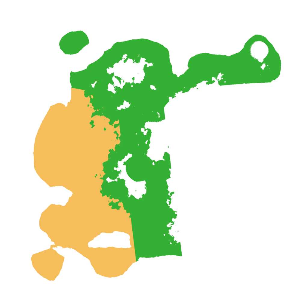 Biome Rust Map: Barren, Size: 3000, Seed: 365165669