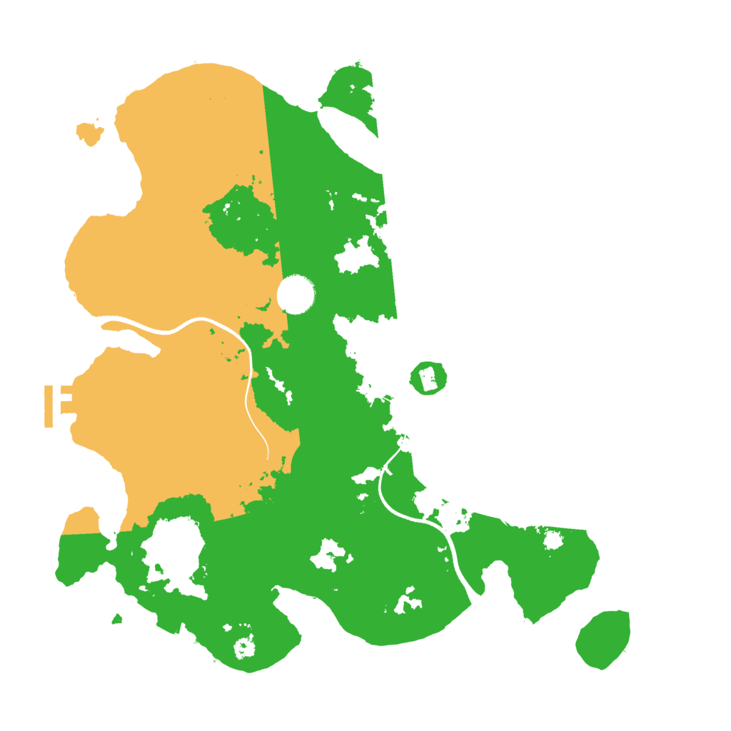 Biome Rust Map: Procedural Map, Size: 3500, Seed: 1672807558