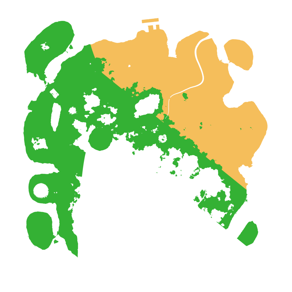 Biome Rust Map: Procedural Map, Size: 3500, Seed: 51313521