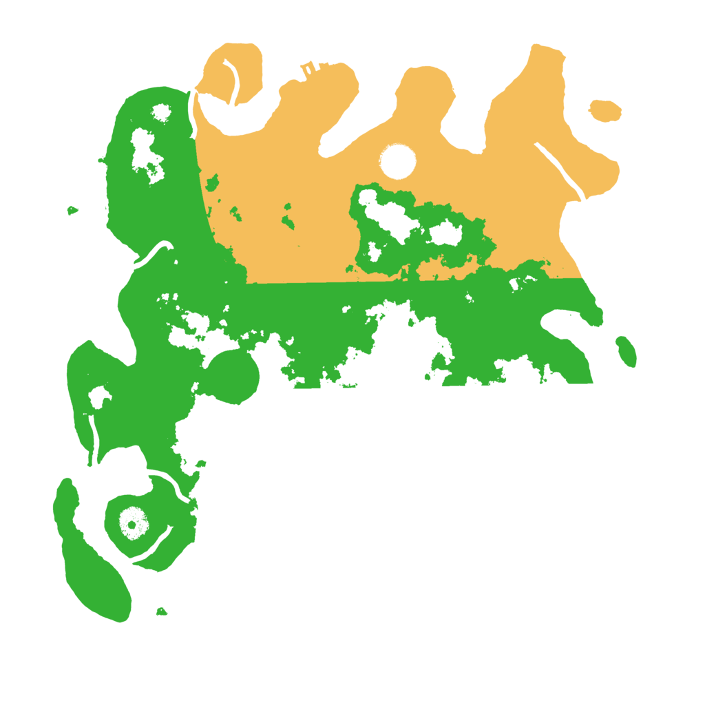 Biome Rust Map: Procedural Map, Size: 3500, Seed: 25335927