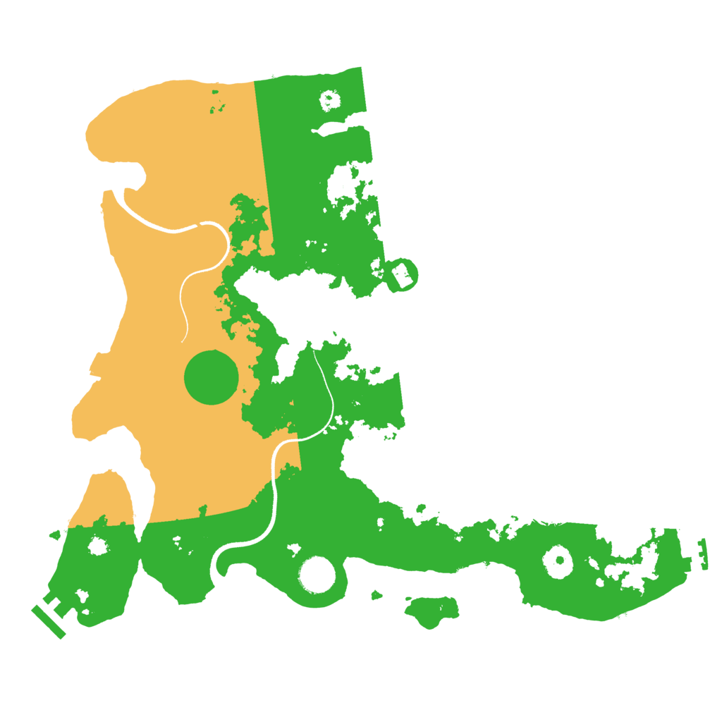 Biome Rust Map: Procedural Map, Size: 3500, Seed: 68991391