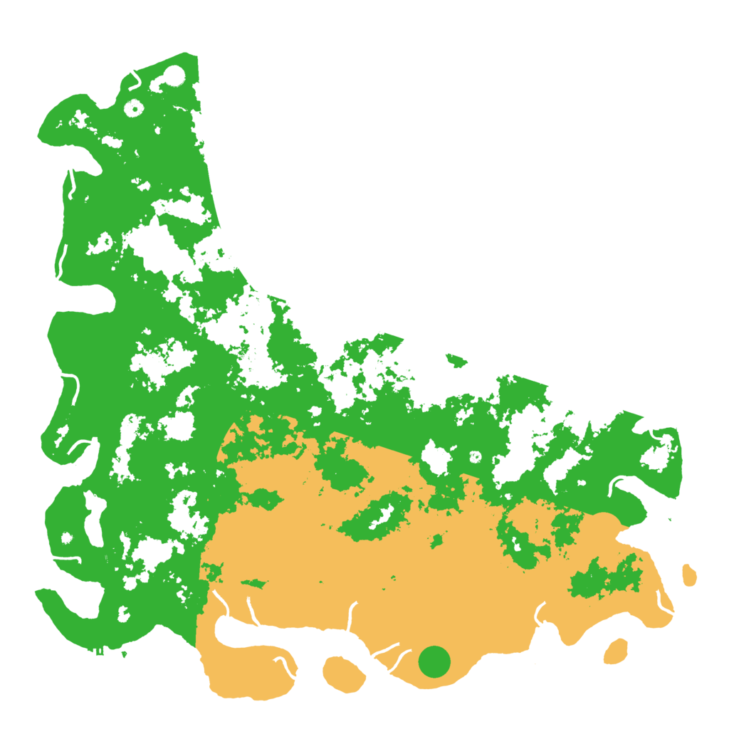 Biome Rust Map: Procedural Map, Size: 6000, Seed: 127452