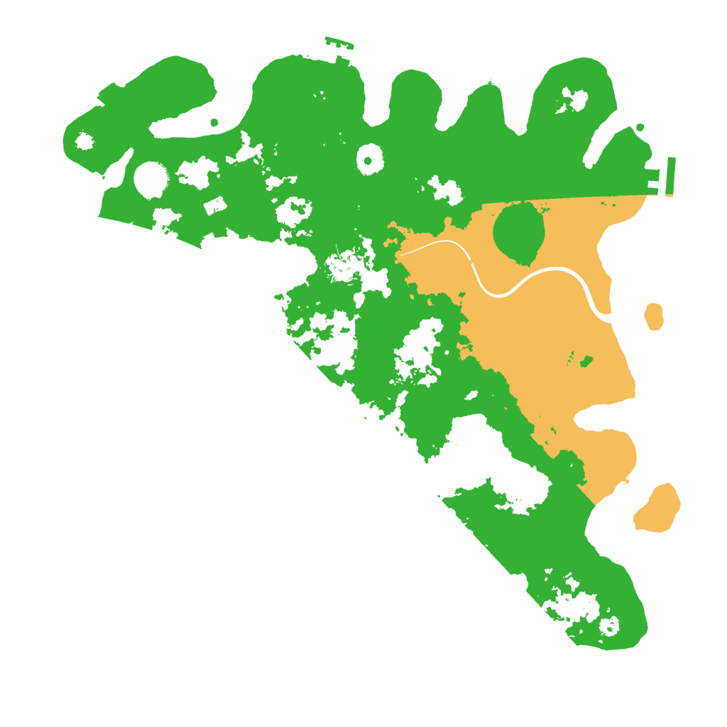 Biome Rust Map: Procedural Map, Size: 3700, Seed: 424466316