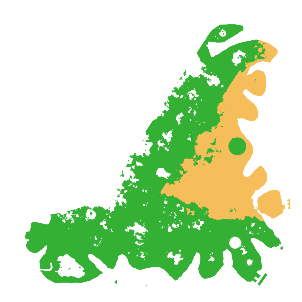 Biome Rust Map: Procedural Map, Size: 4500, Seed: 543534