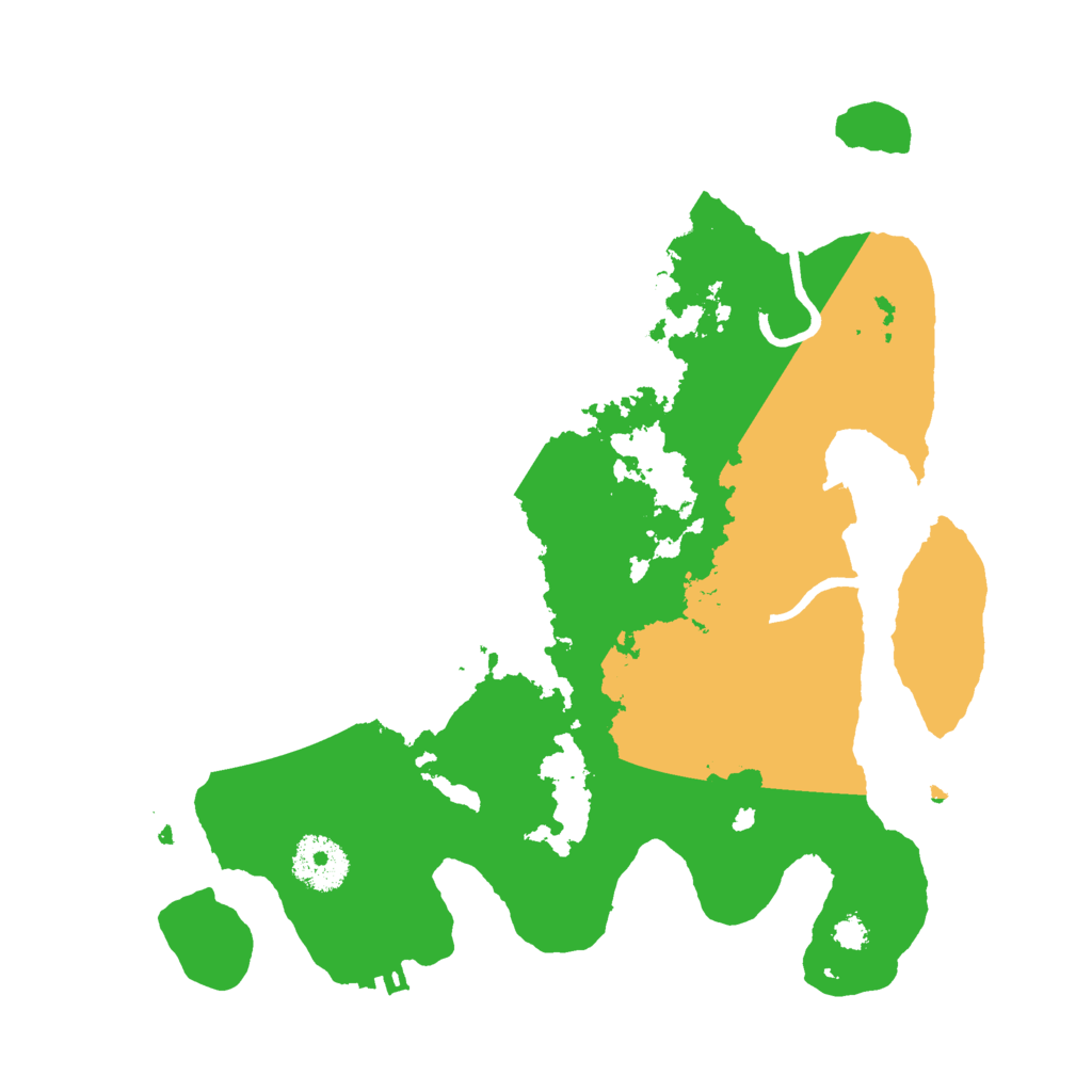 Biome Rust Map: Procedural Map, Size: 3000, Seed: 44992