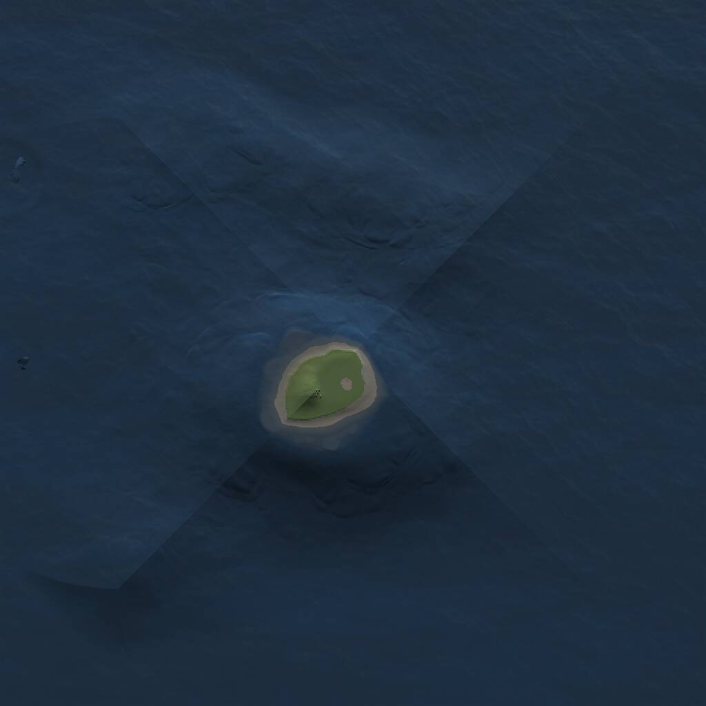 Rust Map: Procedural Map, Size: 1000, Seed: 528513, 1 Monuments