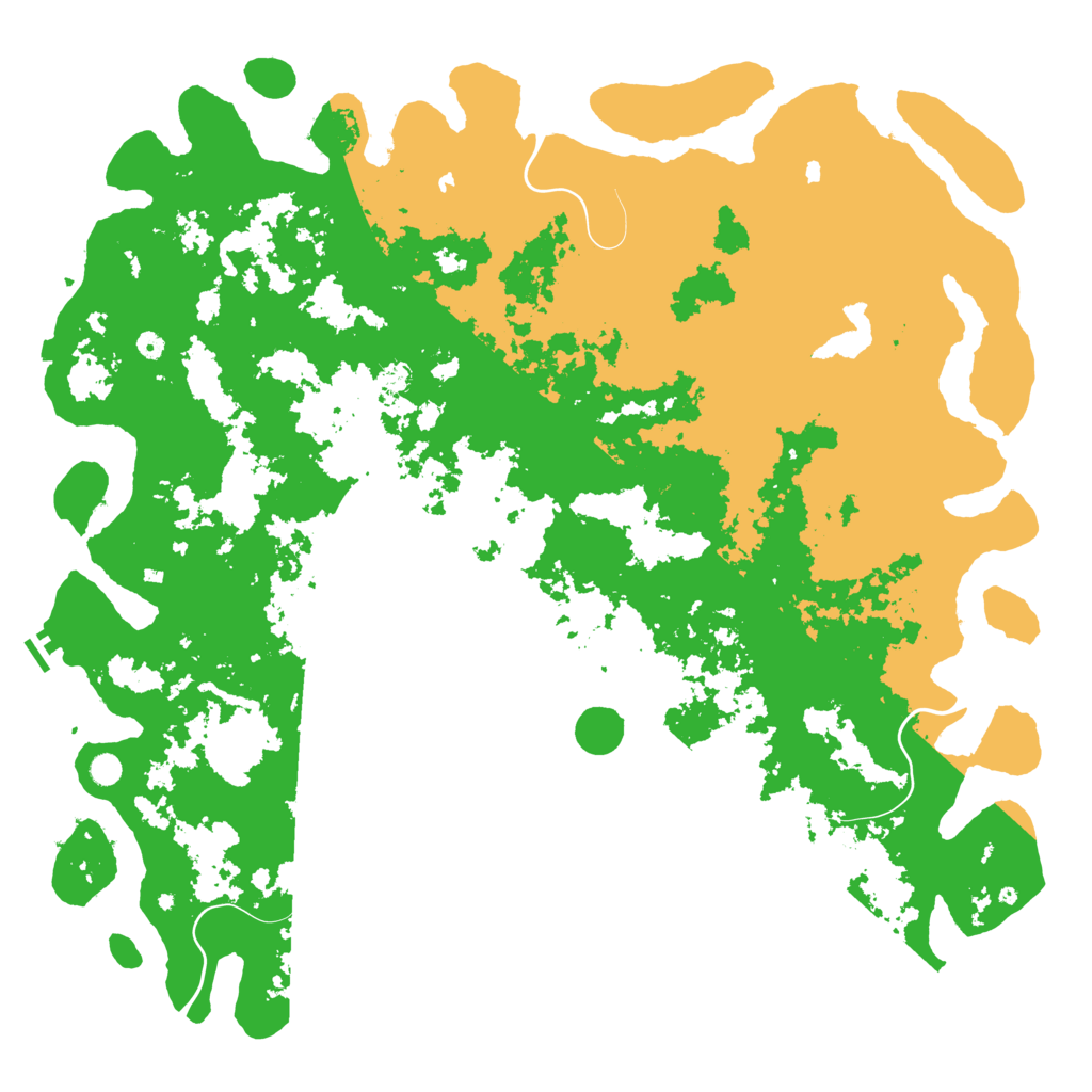 Biome Rust Map: Procedural Map, Size: 6000, Seed: 36015