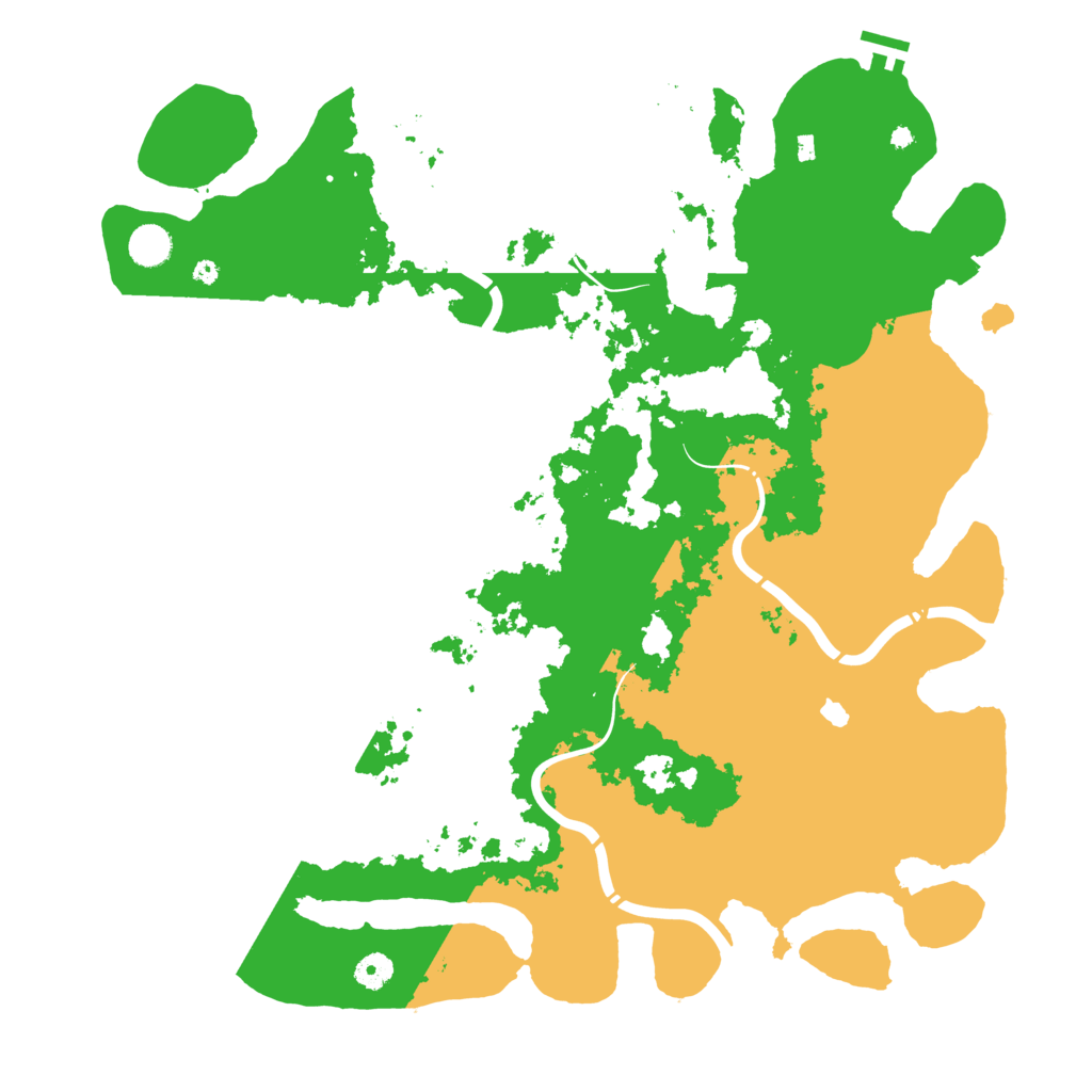 Biome Rust Map: Procedural Map, Size: 4498, Seed: 116255825
