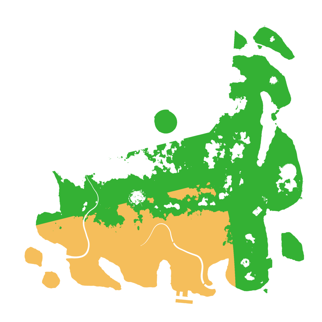 Biome Rust Map: Procedural Map, Size: 3800, Seed: 441632996