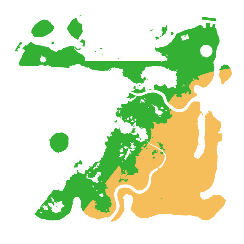Biome Rust Map: Procedural Map, Size: 3500, Seed: 20230105