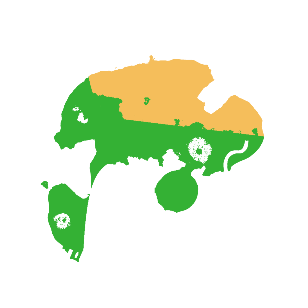 Biome Rust Map: Procedural Map, Size: 2000, Seed: 49913451