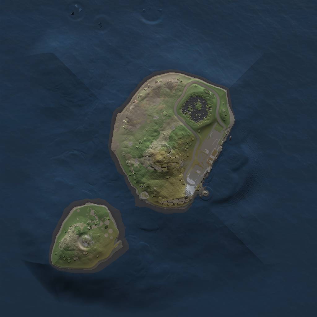 Rust Map: Procedural Map, Size: 1250, Seed: 55634322, 5 Monuments