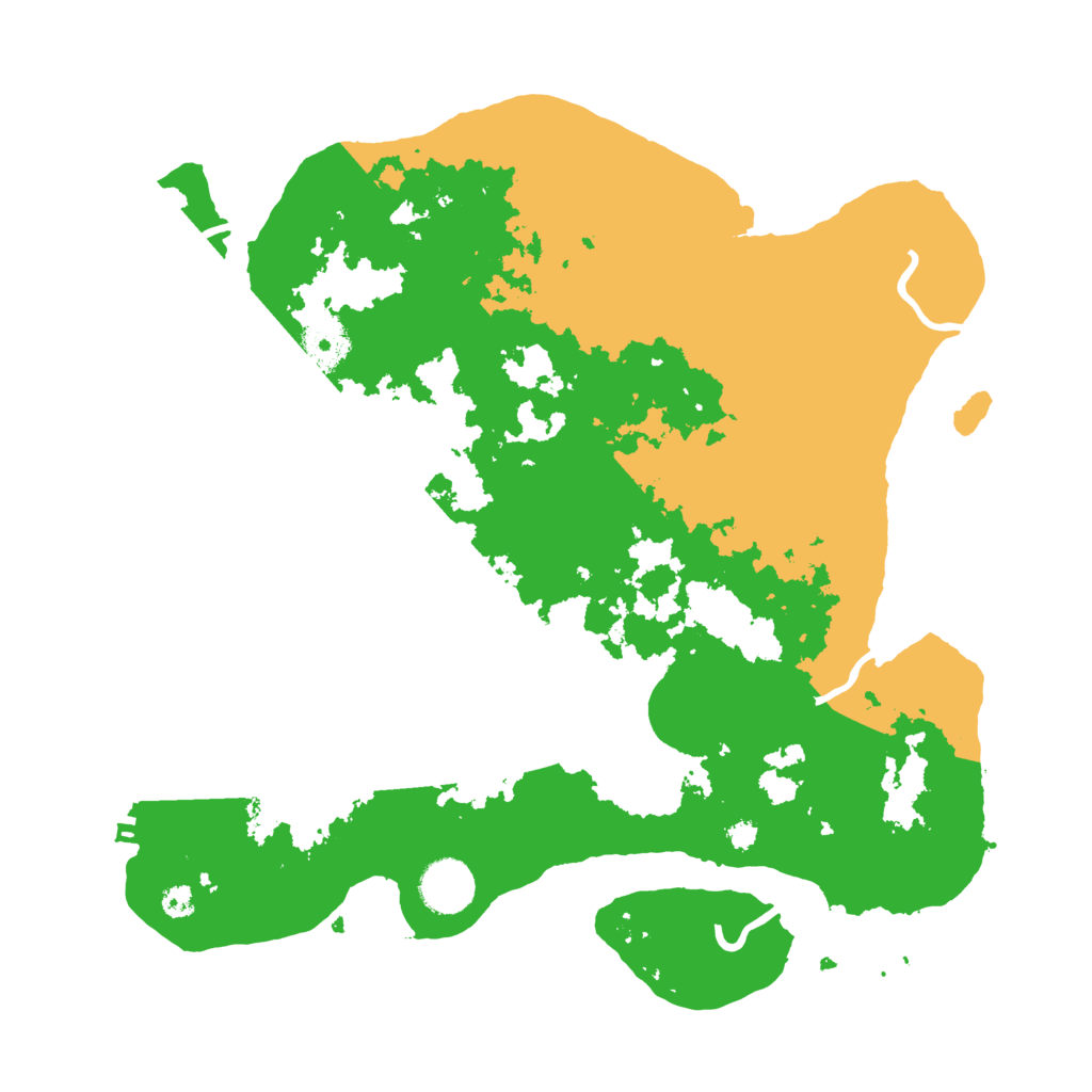 Biome Rust Map: Procedural Map, Size: 3500, Seed: 25164