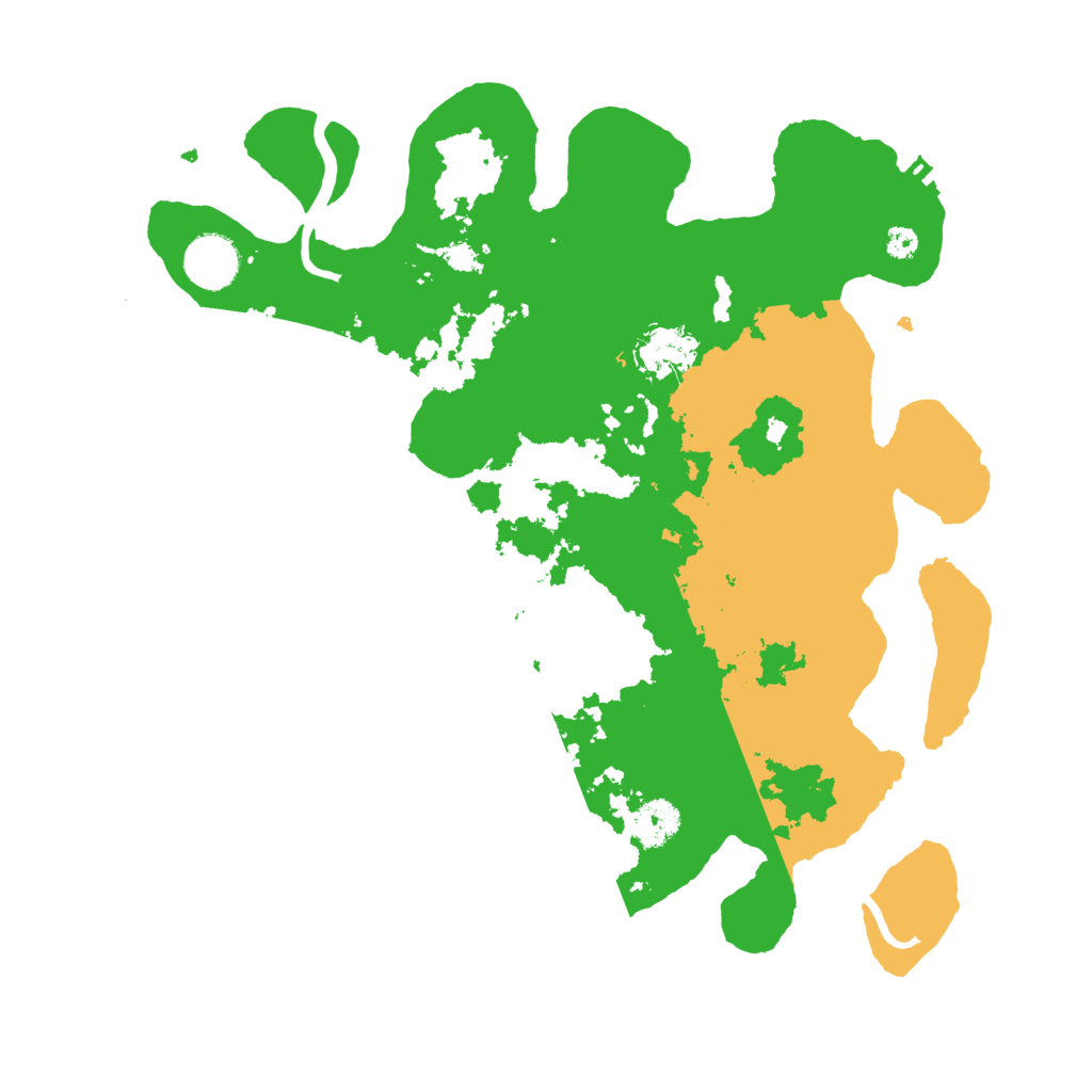 Biome Rust Map: Procedural Map, Size: 3500, Seed: 43084951