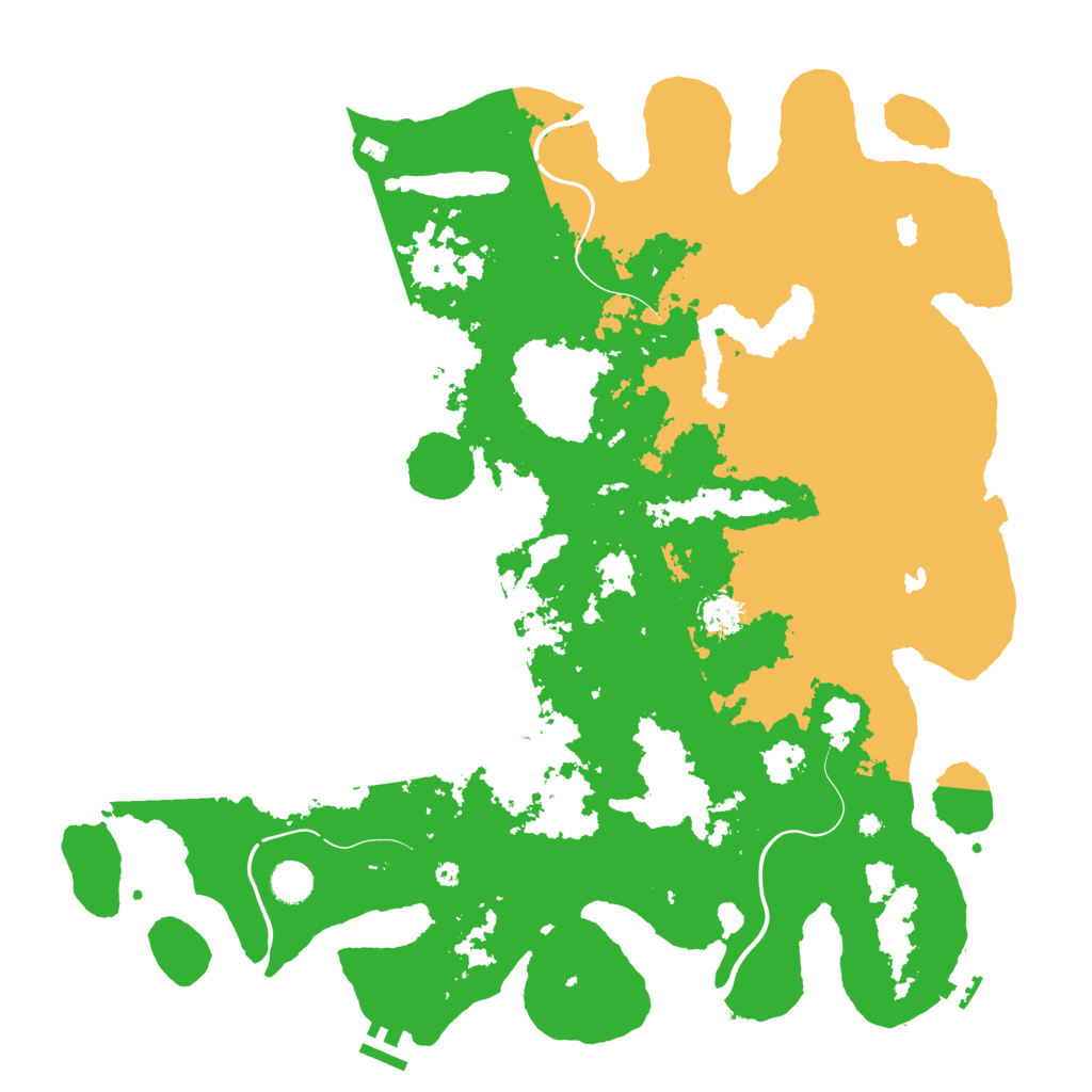 Biome Rust Map: Procedural Map, Size: 4500, Seed: 347042936