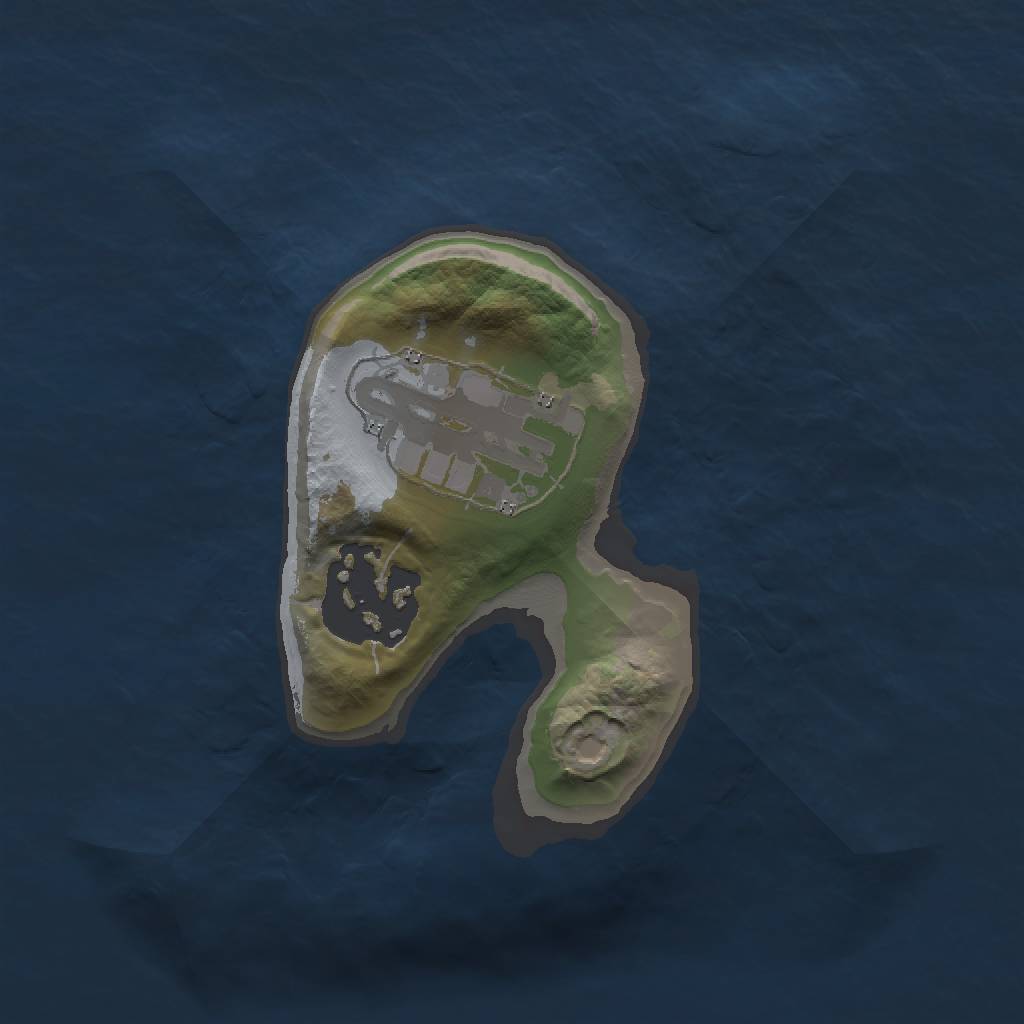 Rust Map: Barren, Size: 1500, Seed: 31, 4 Monuments