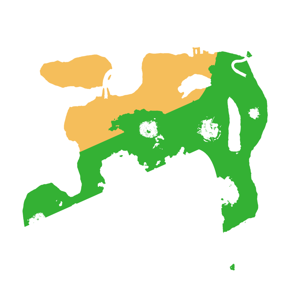 Biome Rust Map: Procedural Map, Size: 2600, Seed: 2025761032