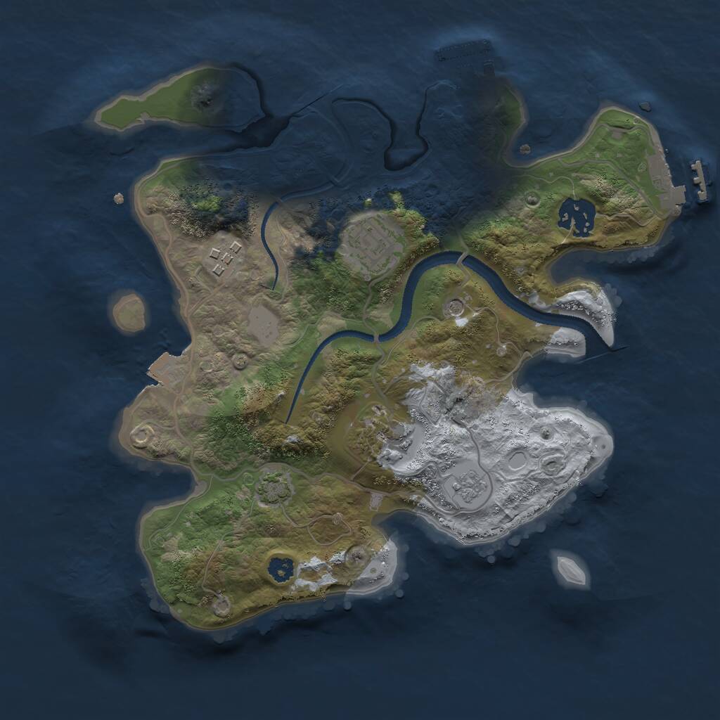 Rust Map: Procedural Map, Size: 2800, Seed: 112454189, 10 Monuments