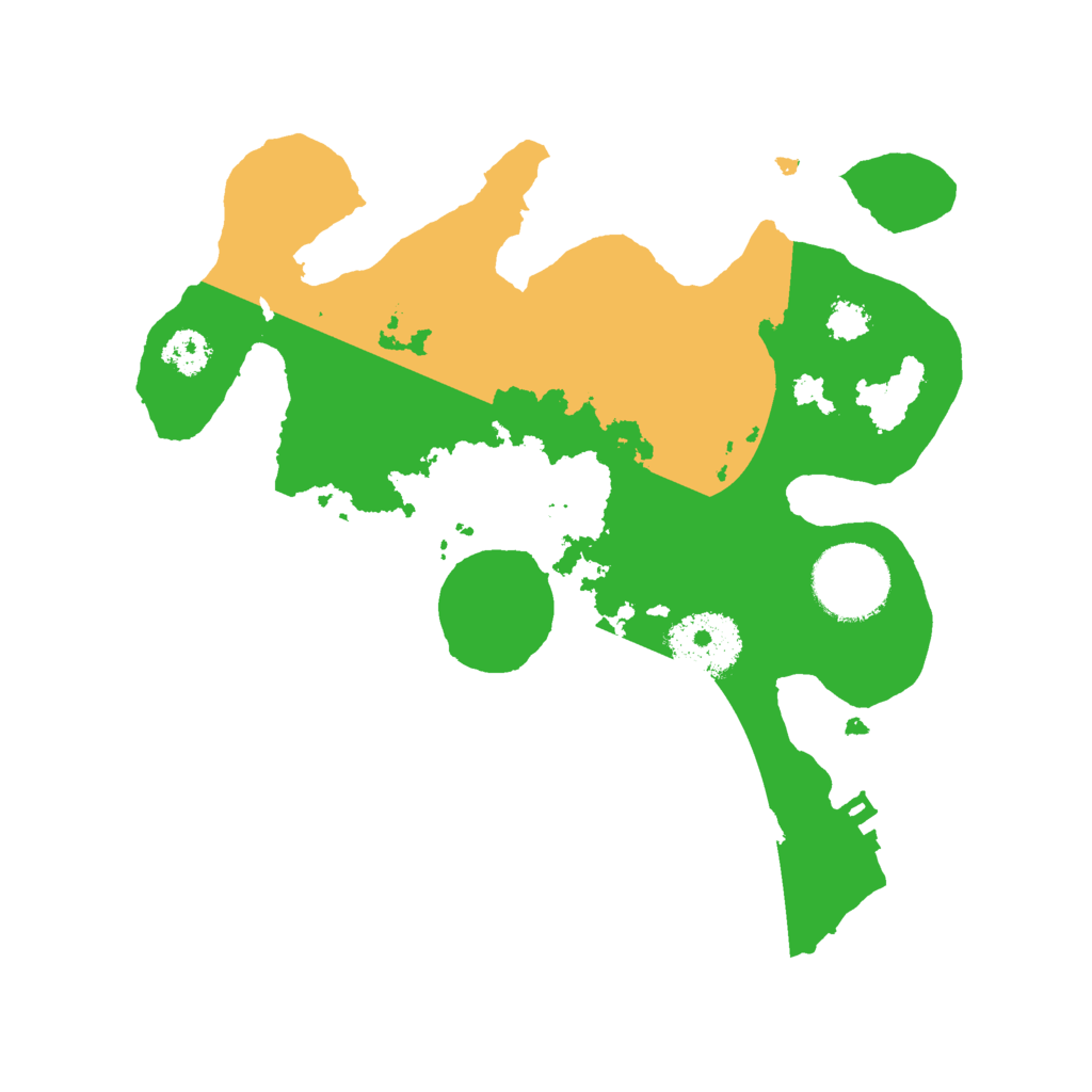 Biome Rust Map: Procedural Map, Size: 2500, Seed: 1999