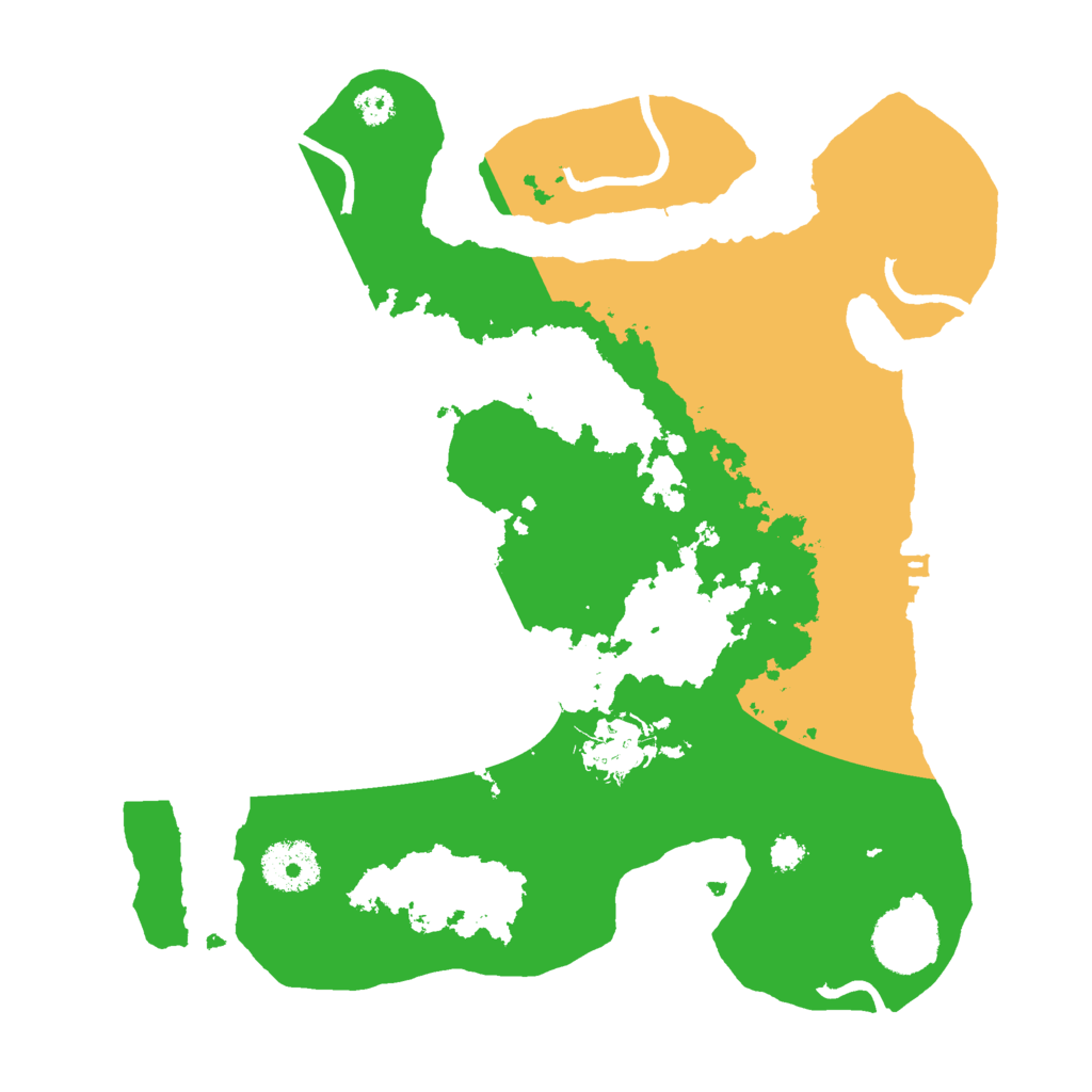 Biome Rust Map: Procedural Map, Size: 3000, Seed: 7564