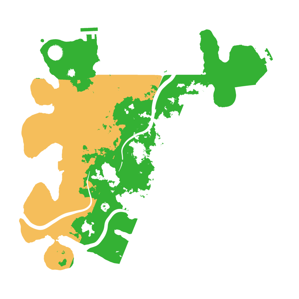 Biome Rust Map: Procedural Map, Size: 3500, Seed: 191051