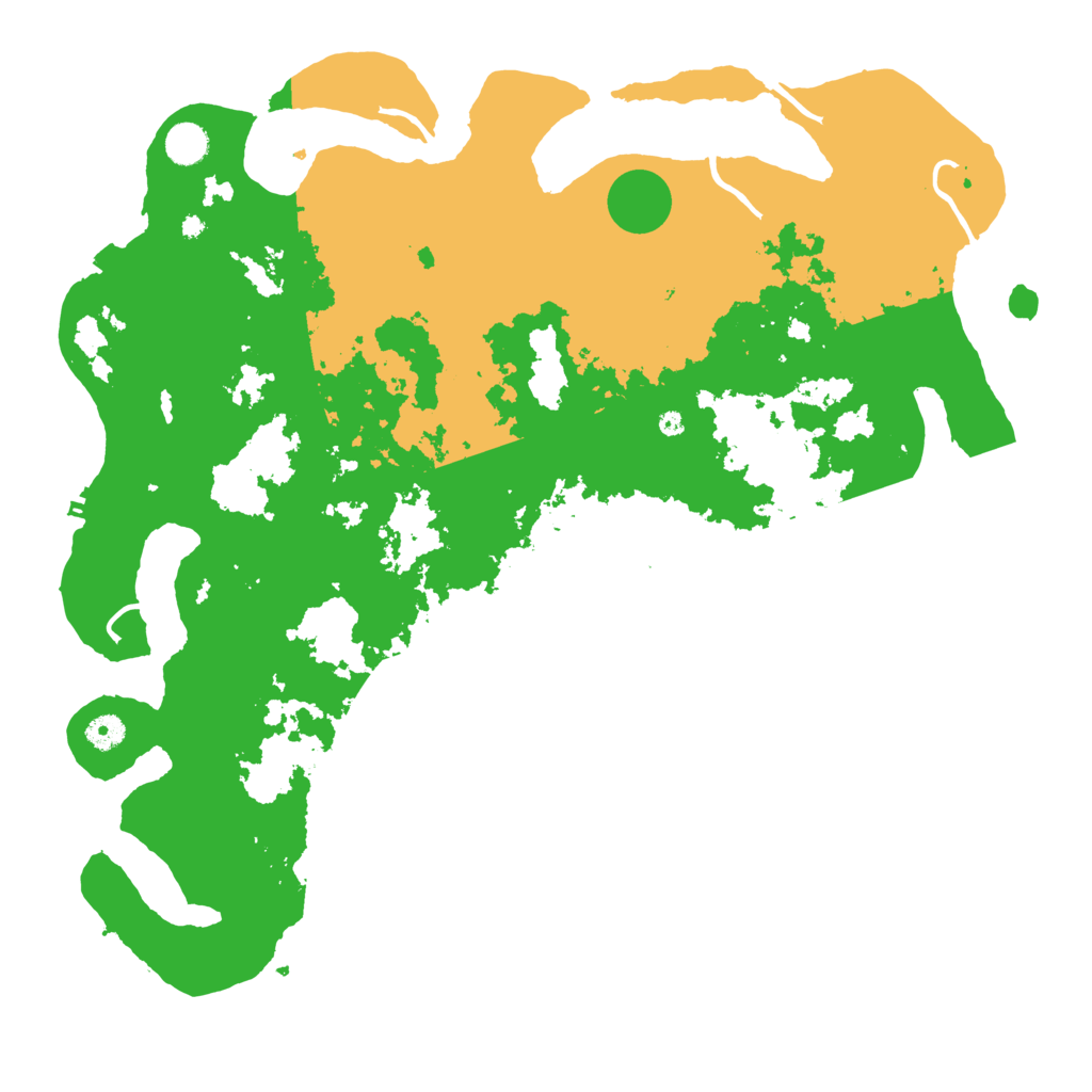 Biome Rust Map: Procedural Map, Size: 4500, Seed: 1254587