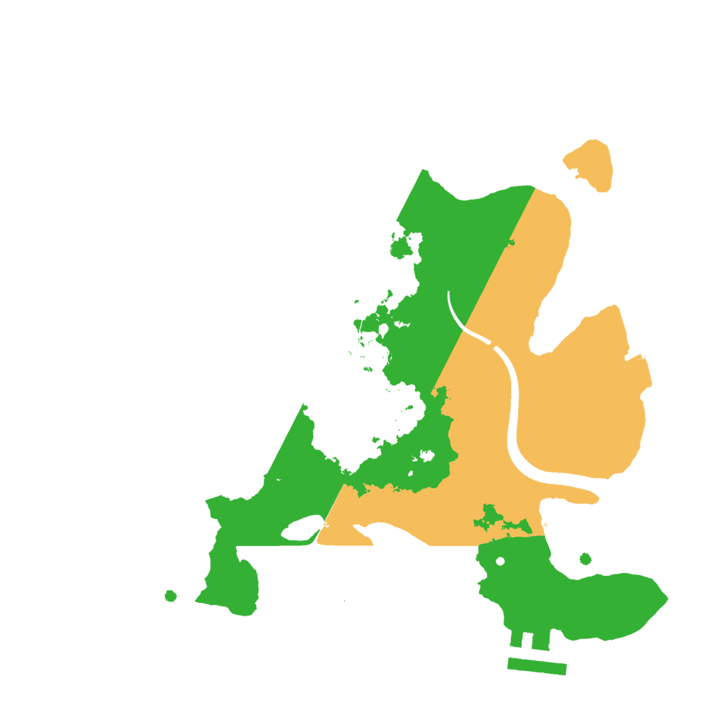 Biome Rust Map: Procedural Map, Size: 2500, Seed: 42