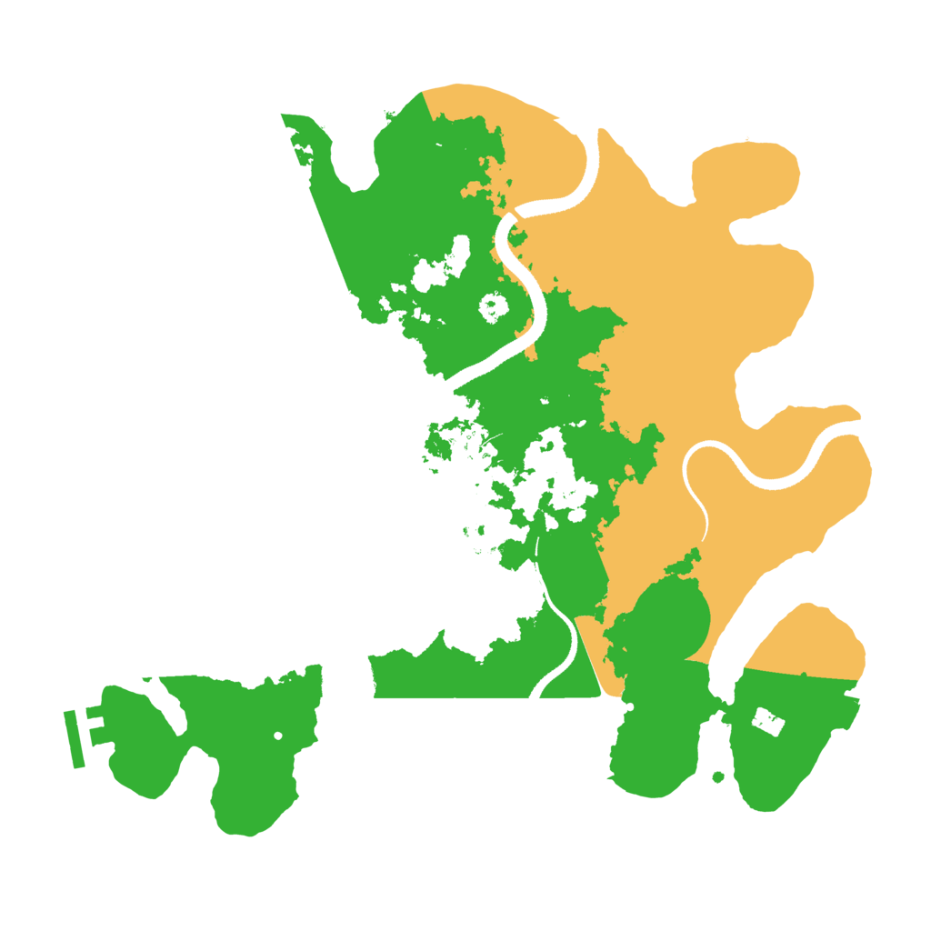 Biome Rust Map: Procedural Map, Size: 3250, Seed: 189352055