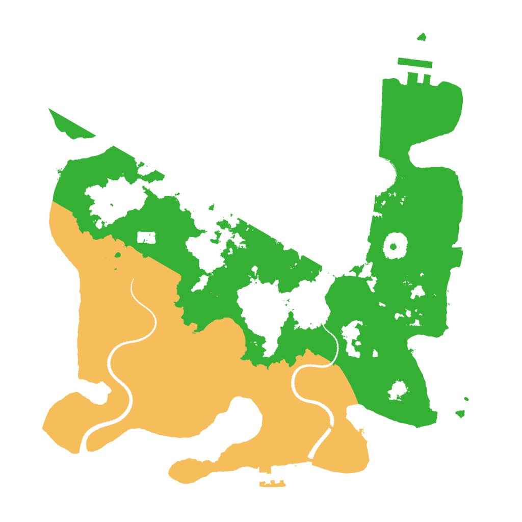 Biome Rust Map: Procedural Map, Size: 3050, Seed: 980807599